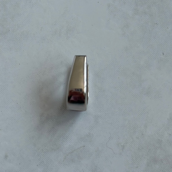 14K White Gold Huggie Single Earring - Picture 2 of 4